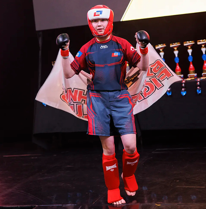 Шорты NEW ARMOR СОЮЗ ММА детские красный