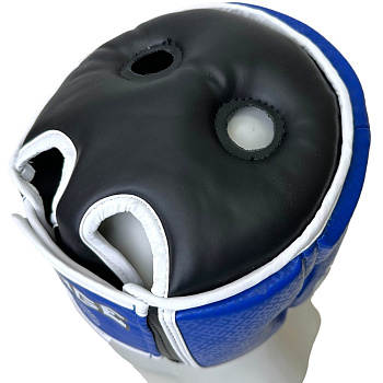 Шлем для ММА Rage Союз ММА Росии синий кож/зам