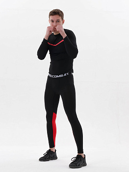 Компрессионные штаны Puncher 2.0 black-red