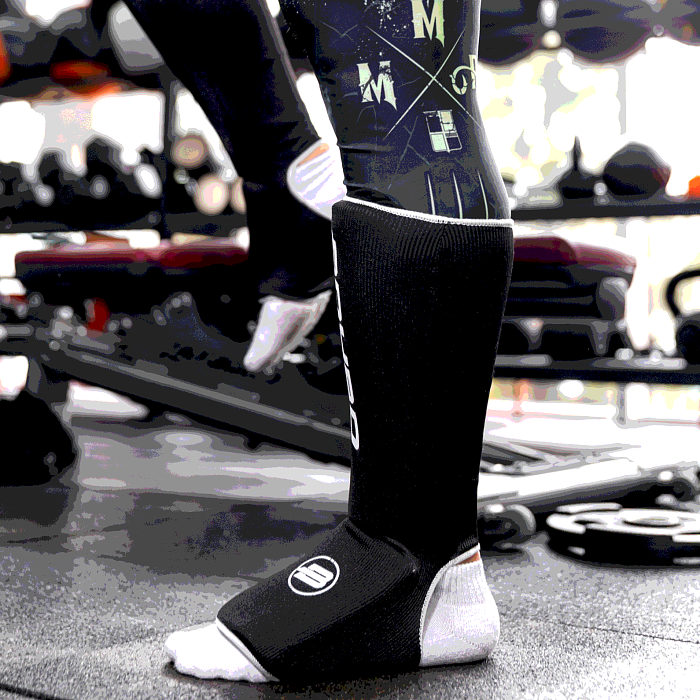 Защита голеностопа BoyBo черная х/б, BF243 