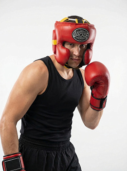 Шлем мексиканский Arcade Red Gold