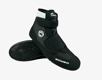 Борцовки BoyBo на толстой подошве, на липучке черный, BB250-V