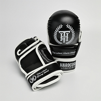 Гибридные перчатки Hardcore Training Base PU Black (L/XL)