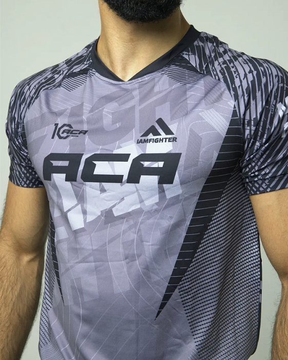 Футболка спортивная ACA ММА серая