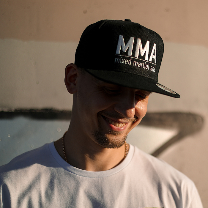 Бейсболка MMA черная