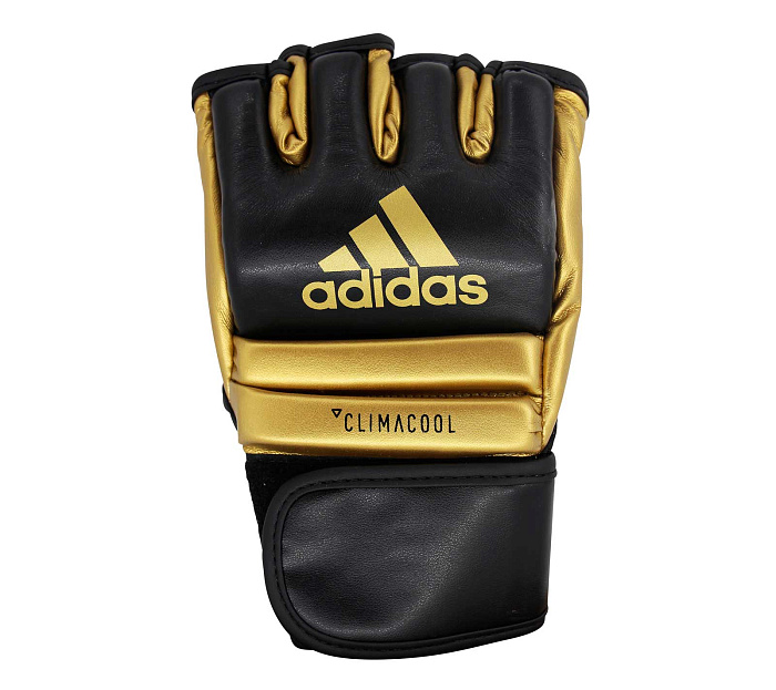 adiCSG042 Перчатки для смешанных единоборств Speed Grappling черно-золотые 