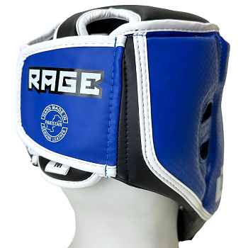 Шлем для ММА Rage Союз ММА Росии синий кож/зам