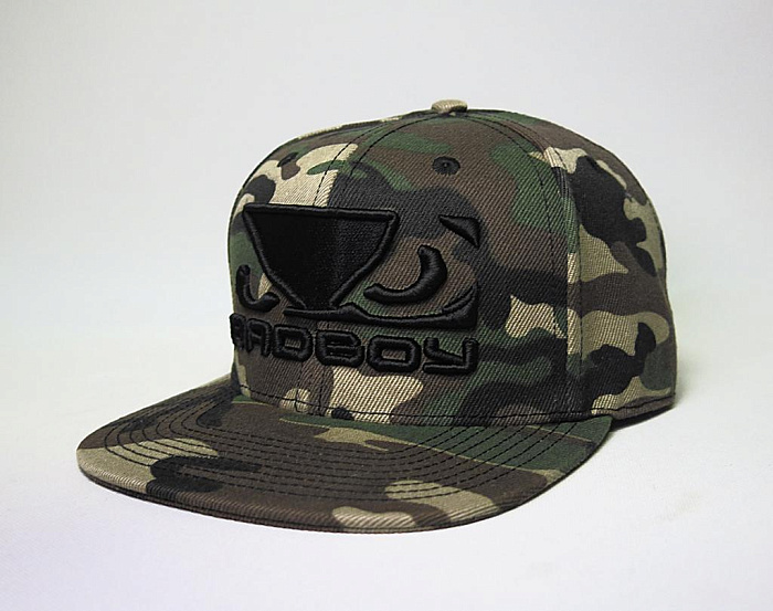 Бейсболка/Кепка Bad Boy Logo 3D Snapback Camo