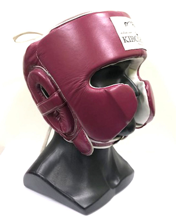 31-70BD Kiboshu Шлем защита щек Prof МЕКСИКАНЕЦ/Бордовый/Кожа (L)