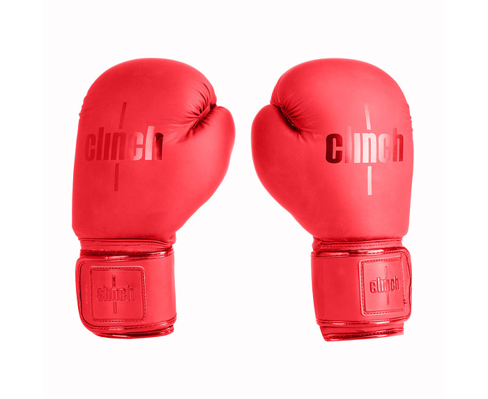 C143 Перчатки боксерские Clinch Mist красные (вес 8 унций)