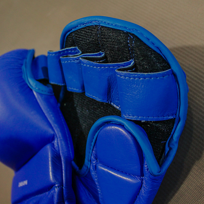 Перчатки для ММА Fight DAS-816 (кожа) синий XL