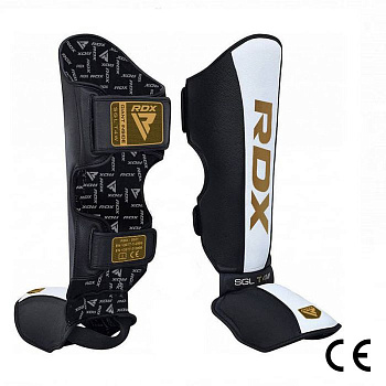 Защита ног RDX T4W ULTRA GOLD SIX T1 черный-белый-золотой 