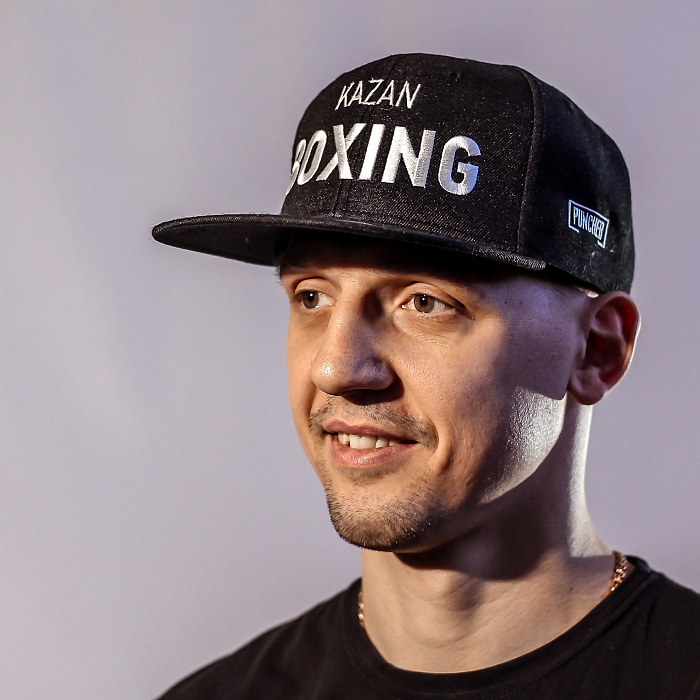 Бейсболка KAZAN BOXING с прямым козырьком, черная