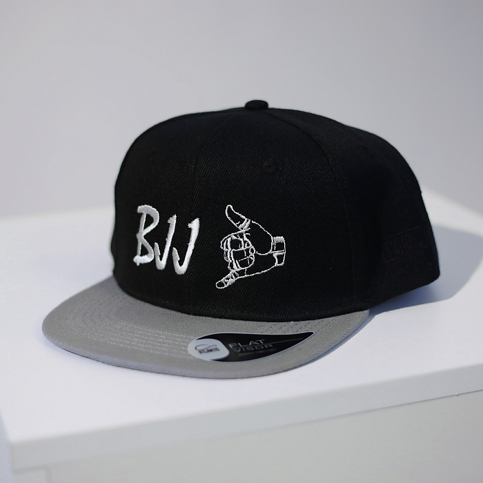 Бейсболка BJJ черно-серая 