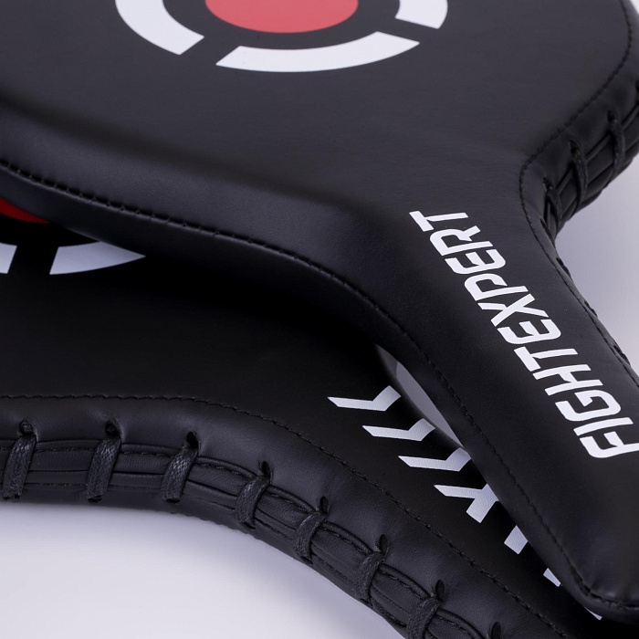 Лапы-ракетки FIGHTEXPERT “TARGET” (полиуретан, Черный) 