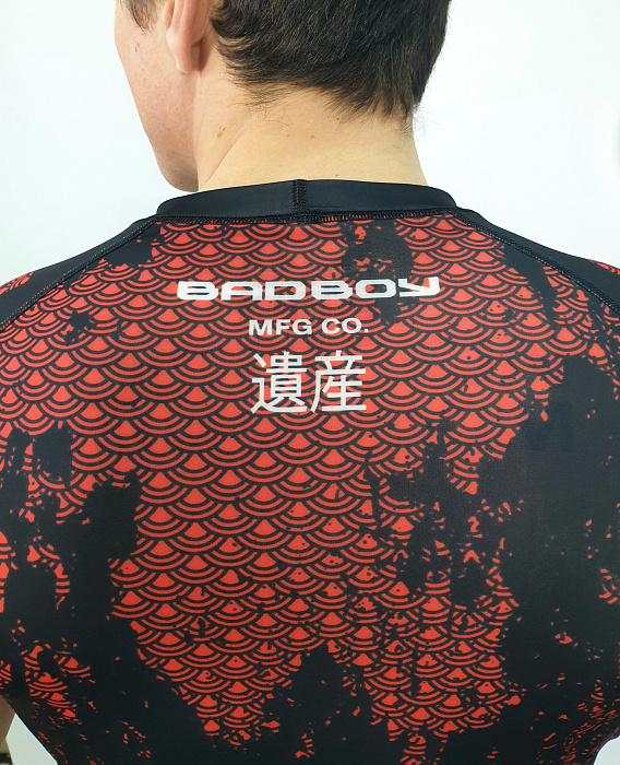 Рашгард Bad Boy Katana Short Sleeves Black/Red