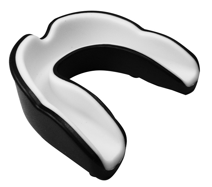 Защита рта (капа) FLAMMA - BLIZZARD MONSTER с футляром (гель+резина, взрослый , Черный/белый)