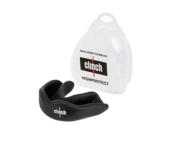 C511 Капа одночелюстная Clinch Competition Single Layer Mouthguard черная (размер Junior)
