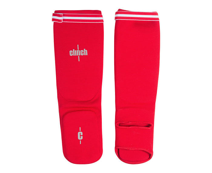 C508 Защита голени и стопы Clinch Shin Instep Protector красная