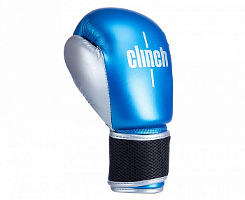C127 Перчатки боксерские Clinch Kids сине-серебристые