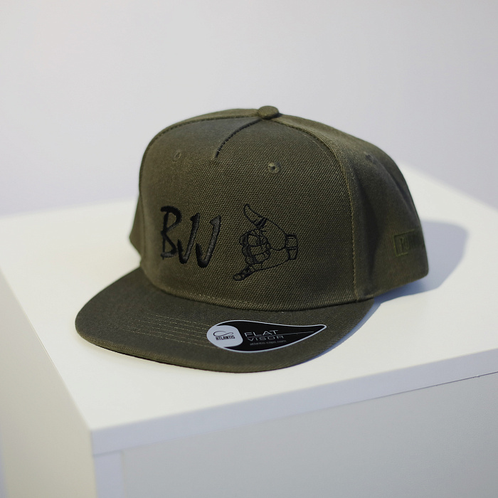 Бейсболка BJJ оливковая  