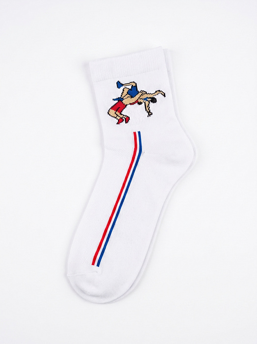 ISS0201 IMERA WRESTLING5 носки муж. белый