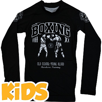 Детский рашгард Hardcore Training KIDS BLACK