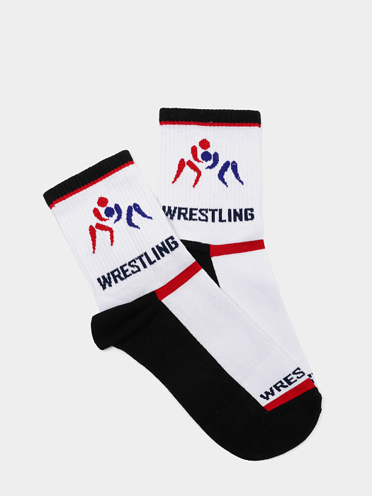 ISL0141 IMERA "Wrestling 3" носки мужские белые под.чёрная 39-42