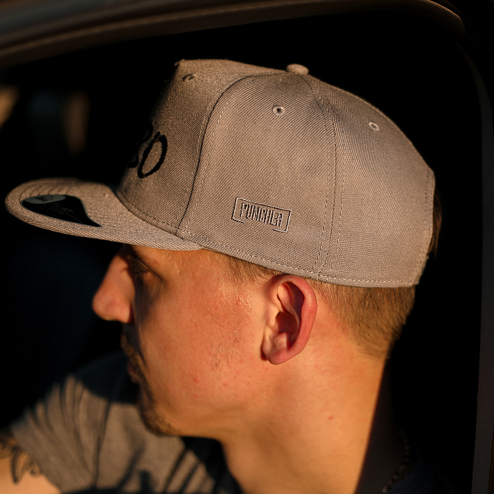 Бейсболка KUDO серая 