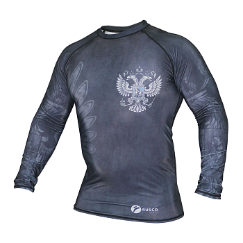 Рашгард для MMA Rusco Sport  BLACK HERB, детский