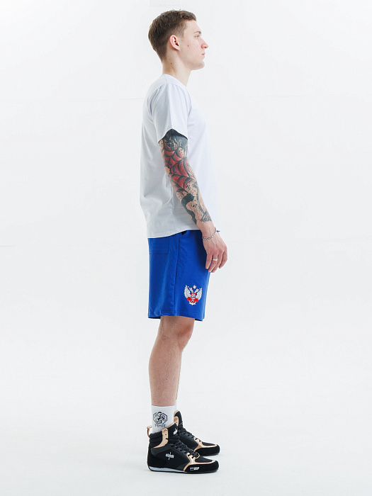 Комплект Футболка+Шорты ФБ России (бел., син.)