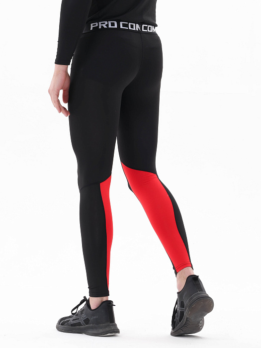 Компрессионные штаны Puncher 2.0 black-red