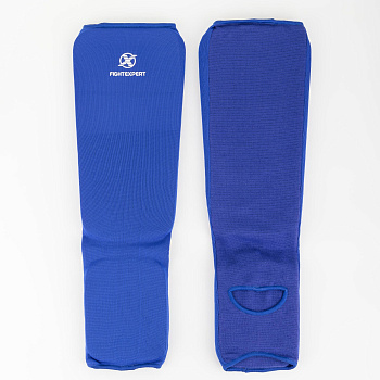 Защита голень-стопа чулок FIGHTEXPERT (полиэстер 40%, эластик 30%, полиуретан 30%, Синий)