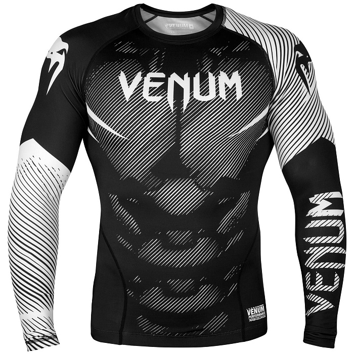 Рашгард Venum Nogi 2.0 L\S Black\White L