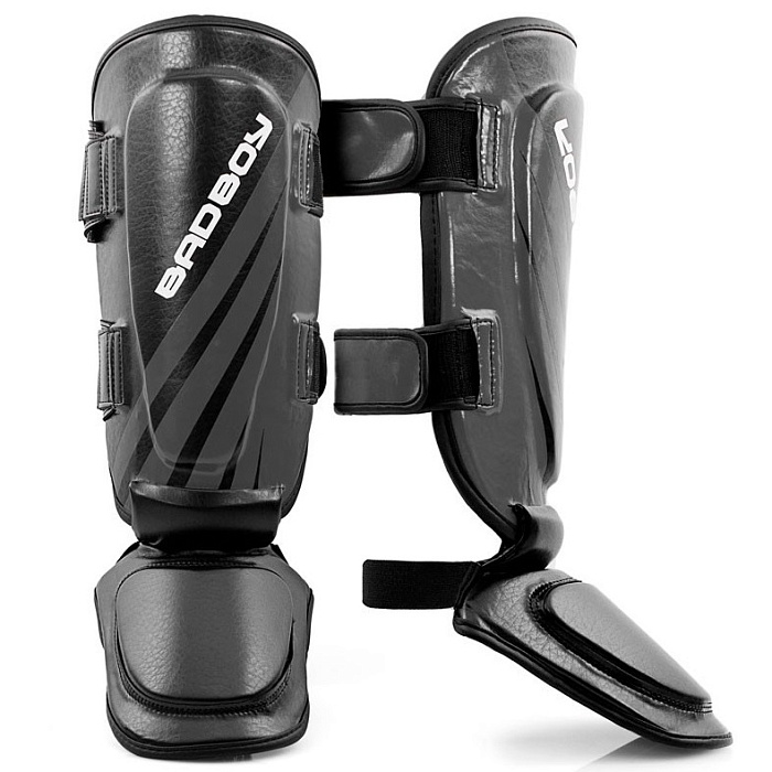 Щитки Bad Boy Training Series Impact Thai Shin Guards-Black-Grey