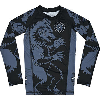 Детский рашгард Hardcore Training Heraldry Black LS 