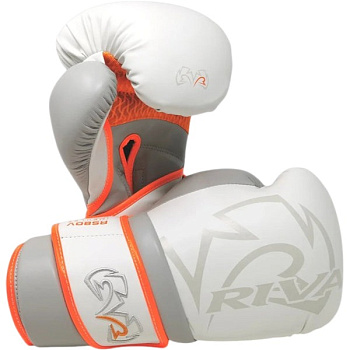 Спарринговые перчатки Rival RS80V Impulse White/Orange