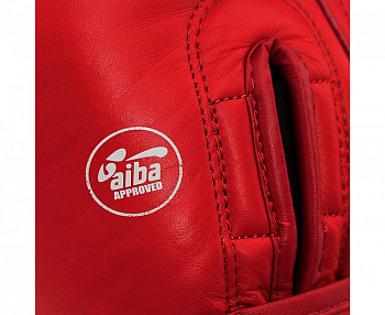AIBAG1 Перчатки боксерские AIBA красные (вес 10 унций)