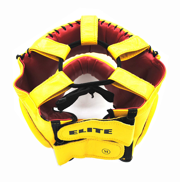 31-31 YL Kiboshu Шлем с бампером ЭЛИТА-Желтый-Кожа 