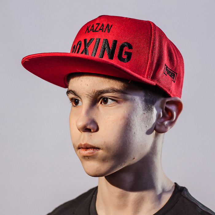 Бейсболка  KAZAN BOXING 5 клиньев красная