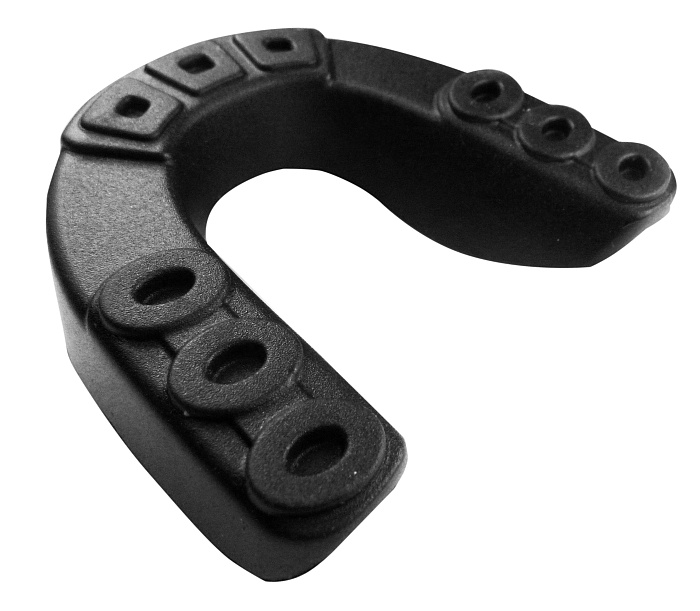 Защита рта (капа) FLAMMA - BLIZZARD MONSTER с футляром (гель+резина, взрослый , Черный/белый)