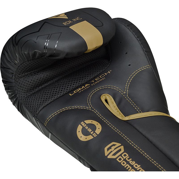 Боксёрские перчатки RDX F6 Kara Black Golden