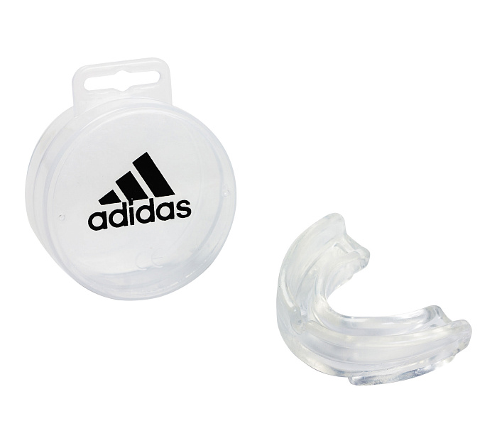 adiBP10 Капа одночелюстная Double Mouth Guard прозрачная (размер Senior) 