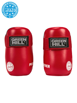 KBSP-3076w Кикбоксерские футы PANTHER WAKO Approved красные