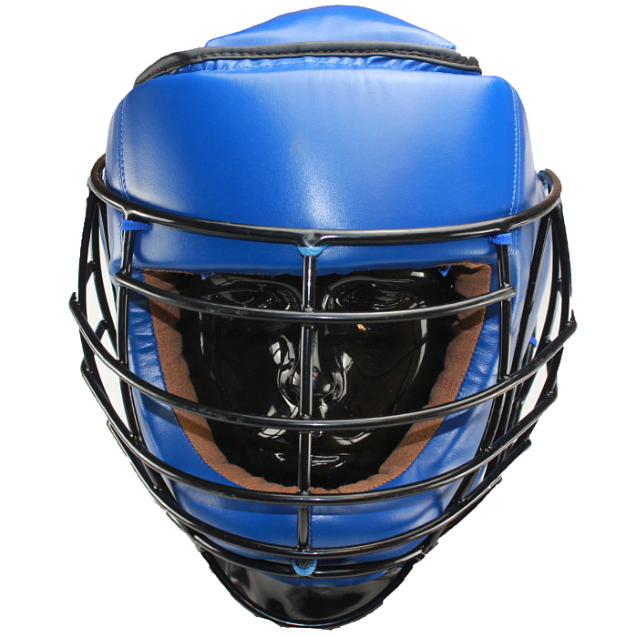 Шлем с металлическим забралом VELO, закрытый, синий, Flex, S