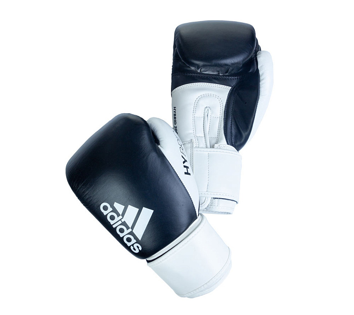 adiH200 Перчатки боксерские Hybrid 200 черно-белые (вес 14 унций) 